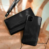 Selencia Pochette amovible en cuir végan Eny Samsung Galaxy S21 Plus - Noir