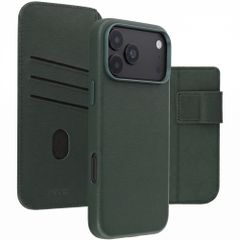 Accezz Étui de télephone portefeuille en cuir 2-en-1 avec MagSafe Apple iPhone 18 Pro Max / 17 Pro Max - Cedar Green
