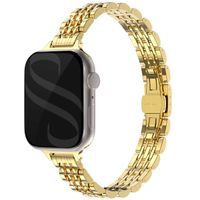 Selencia Bracelet en acier slim style Jubilee Apple Watch | 38/40/41/42 mm - Doré
