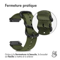 imoshion Bracelet robuste en nylon  - Connexion universelle 20 mm - Vert
