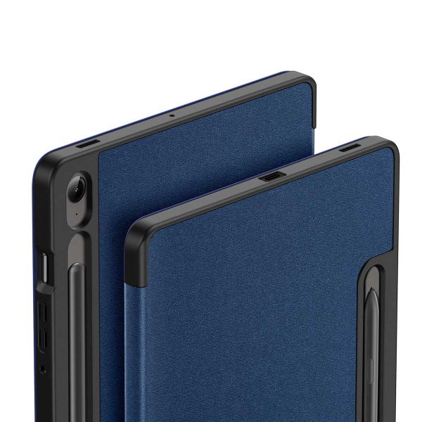 Dux Ducis Coque tablette Domo Samsung Galaxy Tab S10 FE / S9 FE - Bleu foncé