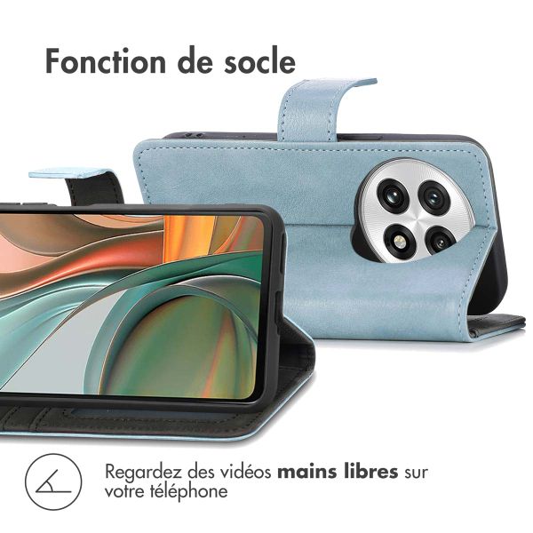imoshion Étui de télephone portefeuille de luxe OnePlus 13 - Bleu clair