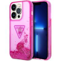 Guess Coque Liquid Glitter Apple iPhone 14 Pro Max - Rose Fuchsia