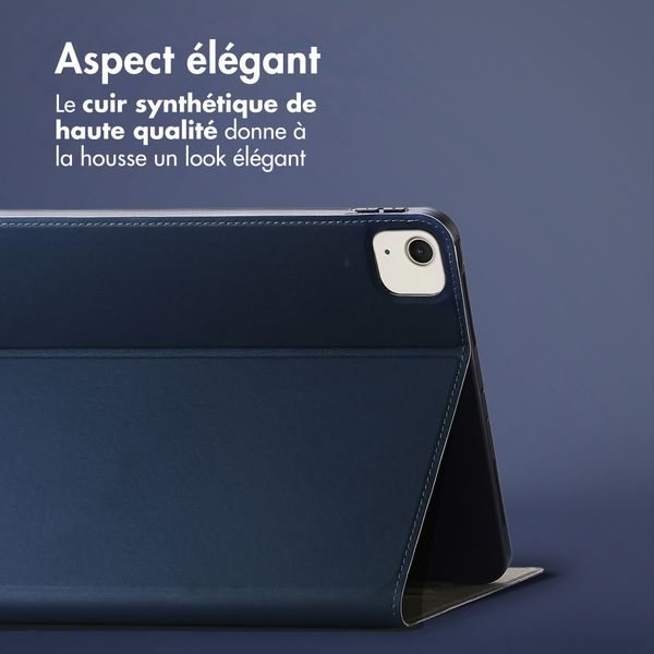 Accezz Coque tablette Classic Apple iPad Air 13 pouces (2026) M4 / (2025) M3 / (2024) M2 - Bleu foncé