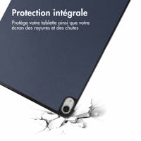imoshion Coque tablette Trifold Apple iPad Air 11 pouces (2026) M4 / (2025) M3 / (2024) M2 / Air 5 (2022) / Air 4 (2020) - Bleu foncé