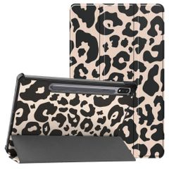 imoshion Coque tablette Design Trifold Samsung Galaxy Tab S9 11.0 pouces / S10 Lite / S10 FE / S9 FE 10.9 pouces - Leopard