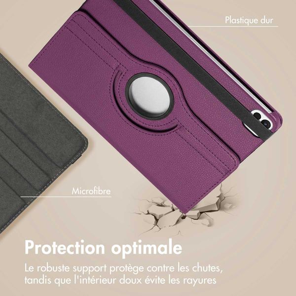 imoshion Coque tablette rotatif à 360° Apple iPad Air 11 pouces (2026) M4 / (2025) M3 / (2024) M2 / Air 5 (2022) / Air 4 (2020) / Pro 11 (2018/2020) - Violet