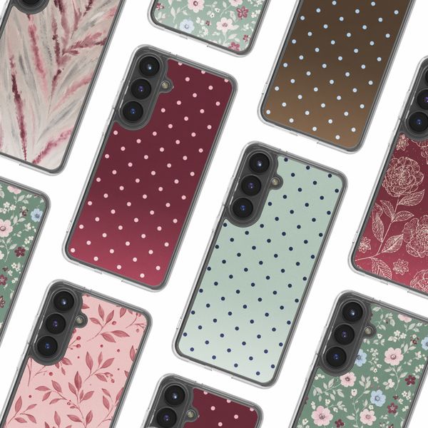 imoshion Coque Design Samsung Galaxy S24 - Polka Dot Bordeaux