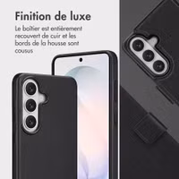 Accezz Étui de télephone portefeuille en cuir 2-en-1 avec MagSafe Samsung Galaxy S26 Plus - Onyx Black