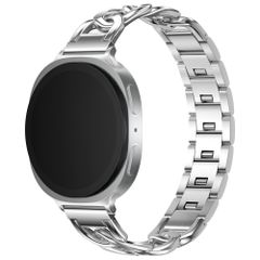 Selencia Bracelet Chain Samsung Galaxy Watch 9 (40/44mm) / Watch 8 (40/44mm) / Classic (46mm) - Argent