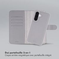 Accezz Coque portefeuille Edge amovible avec MagSafe Samsung Galaxy A27 (5G) - Gris