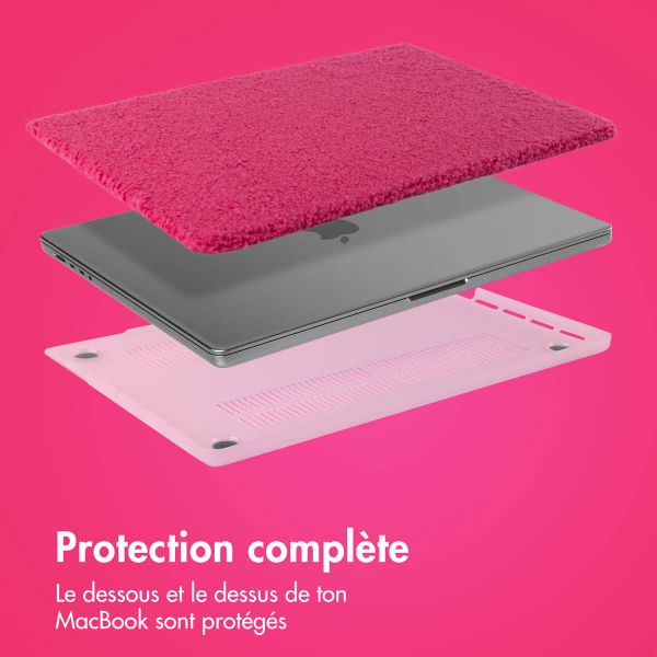 imoshion Teddy Hard Cover Apple MacBook Pro 13 pouces (2020 / 2022) - Hot Pink