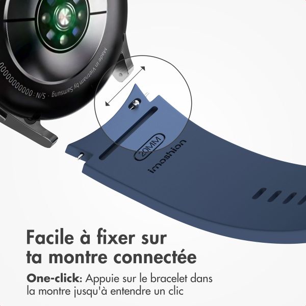 imoshion Pr3825 Samsung Galaxy Watch 4 / 5 / 6 / 7 / FE (20 mm) - Bleu foncé