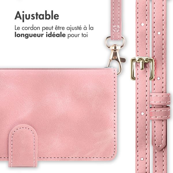 imoshion Etui de télephone portefeuille avec cordon Xiaomi Redmi Note 15 (4G) - Rose
