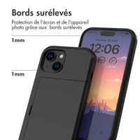 imoshion Coque arrière avec porte-cartes Apple iPhone 15 - Noir
