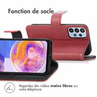 imoshion Étui de télephone portefeuille de luxe Samsung Galaxy A23 (5G) - Rouge