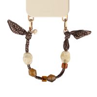 Selencia Cordon de téléphone Satin Stone - Brown