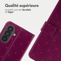 imoshion Étui de télephone portefeuille Design Samsung Galaxy A37 (5G) - Crush Check Coral Dust