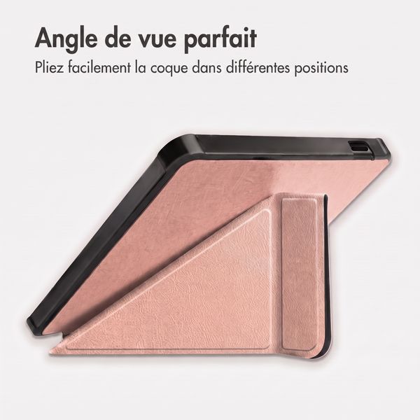 imoshion Étui de liseuse portefeuille Pliable Kobo Libra Colour - Rose Doré