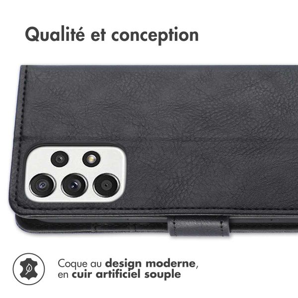 imoshion Étui de télephone portefeuille de luxe Samsung Galaxy A53 - Noir