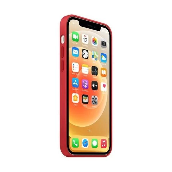 Apple Coque en silicone MagSafe Apple iPhone 12 (Pro) - Red