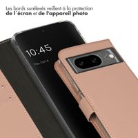 Selencia Étui portefeuille en cuir véritable Google Pixel 8 - Dusty Pink