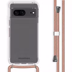 imoshion Coque arrière transparente avec cordon Google Pixel 7 - Rose Doré