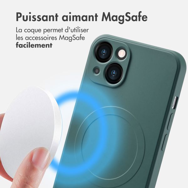imoshion Coque Couleur avec MagSafe Apple iPhone 13 - Vert foncé