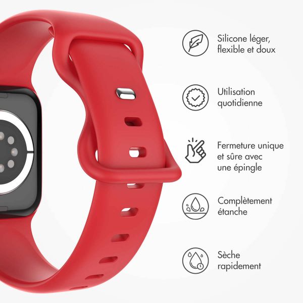 imoshion Bracelet en silicone⁺ Apple Watch | 44/45/46/49 mm - Taille M/L - Rose