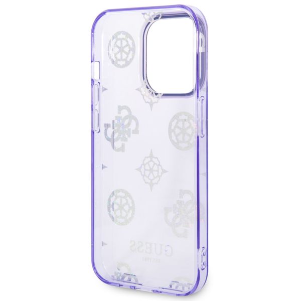 Guess Coque Peony Glitter Apple iPhone 14 Pro - Lila