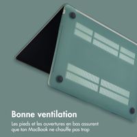 imoshion Coque Laptop Apple MacBook Air 13 pouces (2022 / 2024 M3 / 2025 M4 / 2026 M5) - Vert foncé