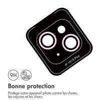 imoshion Lot de 2 protections d'objectif de caméra Apple iPhone 15 / 15 Plus - Pink