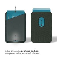 Accezz Porte-cartes en cuir - Compatible avec MagSafe et Qi2 - Cedar Green