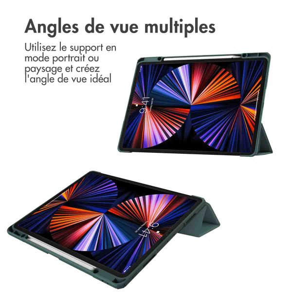 imoshion Coque tablette rigide Trifold Apple iPad Pro 12.9 (2018/2020/2021/2022) - Vert