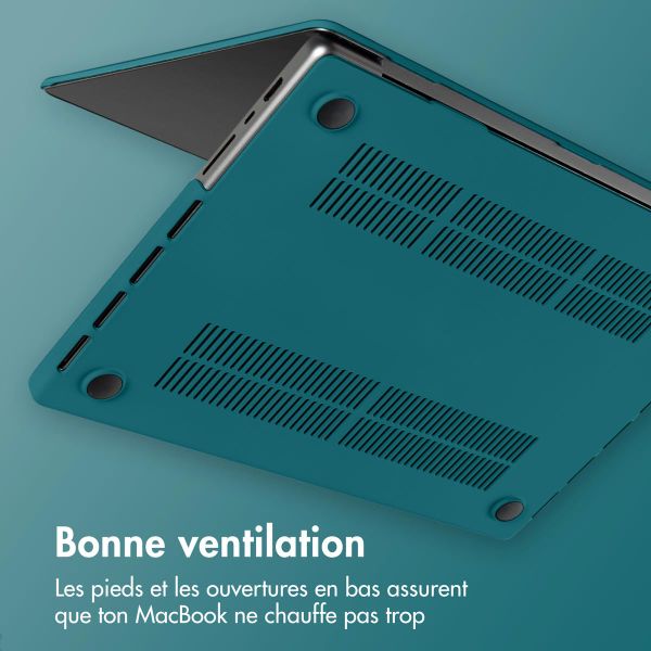 imoshion Coque rigide Apple MacBook Air 13 pouces (2018-2020) - Petrol Green
