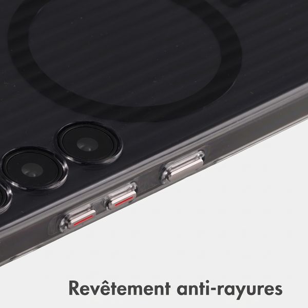 Accezz Coque arrière Lite avec MagSafe | Fluted | Samsung Galaxy S24 - Noir