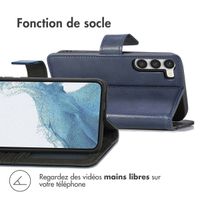 imoshion Étui de télephone portefeuille de luxe Samsung Galaxy S23 - Bleu foncé