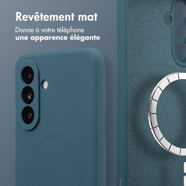imoshion Coque Couleur avec MagSafe Samsung Galaxy A36 - Bleu foncé