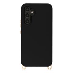 Selencia Coque arrière Rivièra avec MagSafe avec crochets amovibles Samsung Galaxy A54 (5G) - Velvet Black
