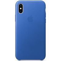 Apple Coque Leather Apple iPhone X - Electric Blue