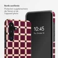 Selencia Coque arrière Vivid Samsung Galaxy S25 FE - Check This Burgundy