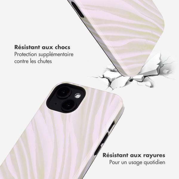 Selencia Coque arrière Vivid avec MagSafe Apple iPhone 14 - Nature Light Brown