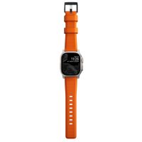 Nomad Bracelet robuste FKM Apple Watch | 44/45/46/49 mm - Argent / Orange
