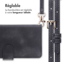 imoshion Etui de télephone portefeuille avec cordon Motorola Moto G77 - Noir