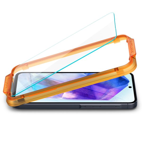 Spigen Protection d'écran en verre trempé GLAStR Fit 2 Paquets + Applicator Samsung Galaxy A35