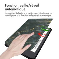 imoshion Design Slim Hard Case Sleepcover Pocketbook Verse / Verse Lite / Verse Pro / Vivlio Light / Light HD - Black Marble