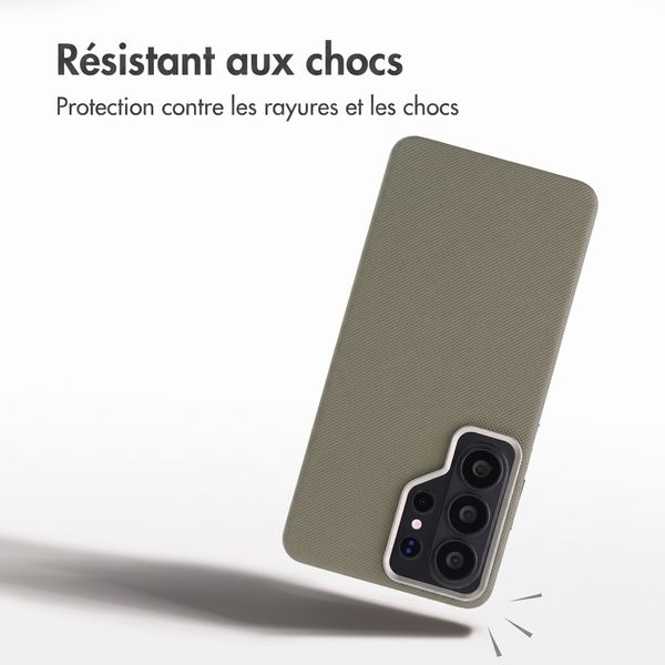 Accezz Coque arrière Mesh avec MagSafe Samsung Galaxy S26 Ultra - Gris foncé