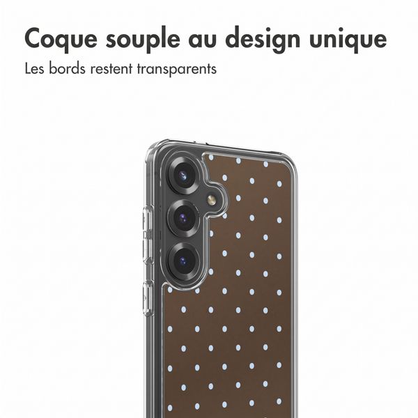 imoshion Coque Design Samsung Galaxy S25 - Polka Dot Bruin
