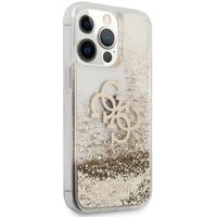 Guess Coque 4G Logo Liquid Glitter Apple iPhone 13 Pro - Doré