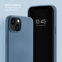 Selencia Coque avec dragonne de luxe Apple iPhone 14 - Bleu